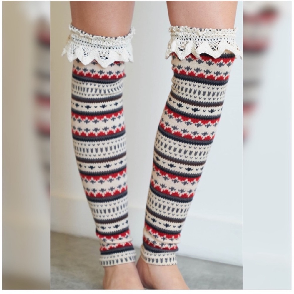 BOHO crochet knit over knee boot toppers! 😍🥰
